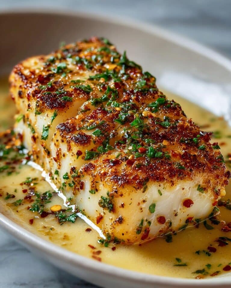 Garlic Butter Cod Bites with Creamy Lemon Herb Dip Recipe