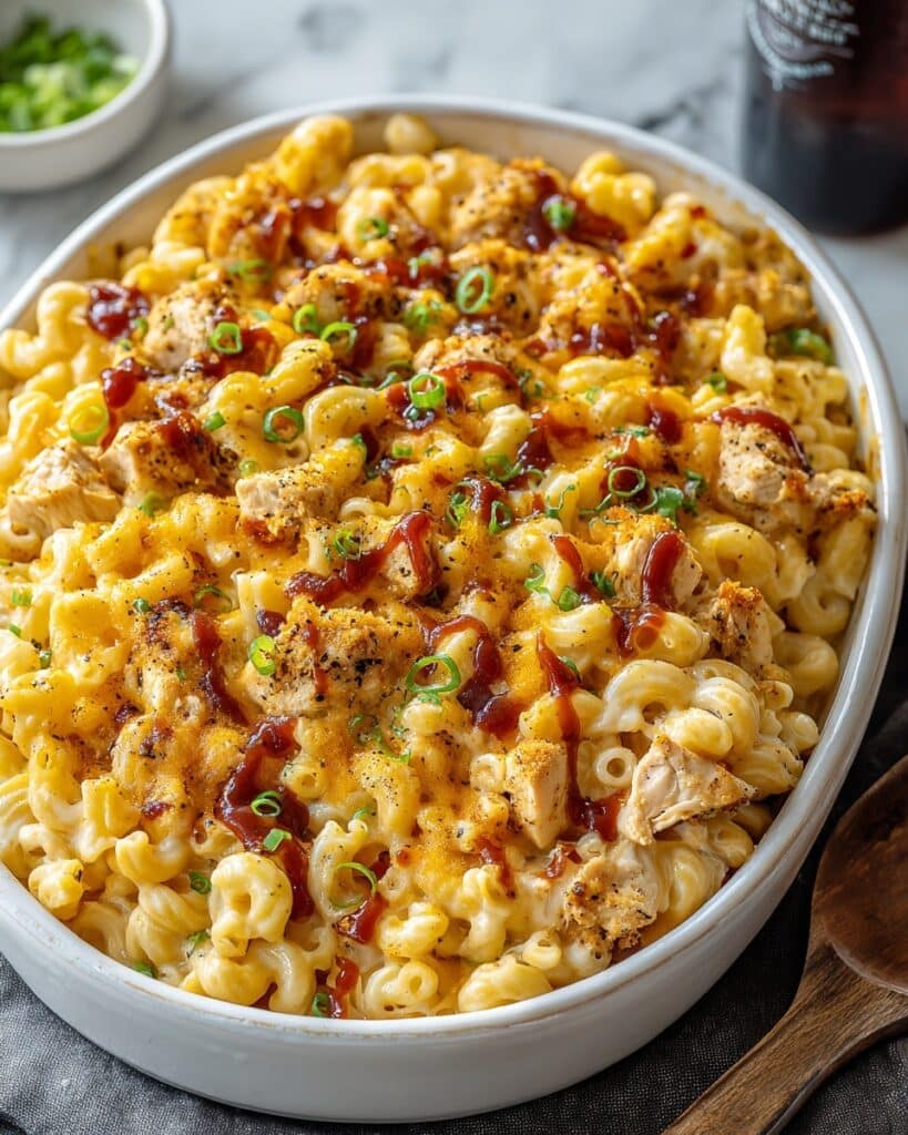 High-Protein Honey BBQ Chicken Mac & Cheese Recipe