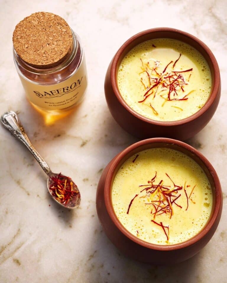 Saffron Almond Milk (Kesar Badam Doodh) Recipe