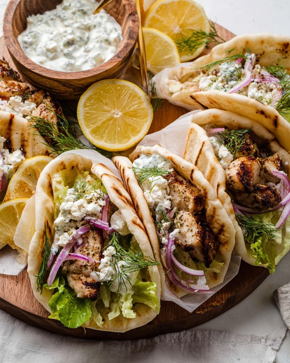 Sheet Pan Greek Chicken Gyros Recipe