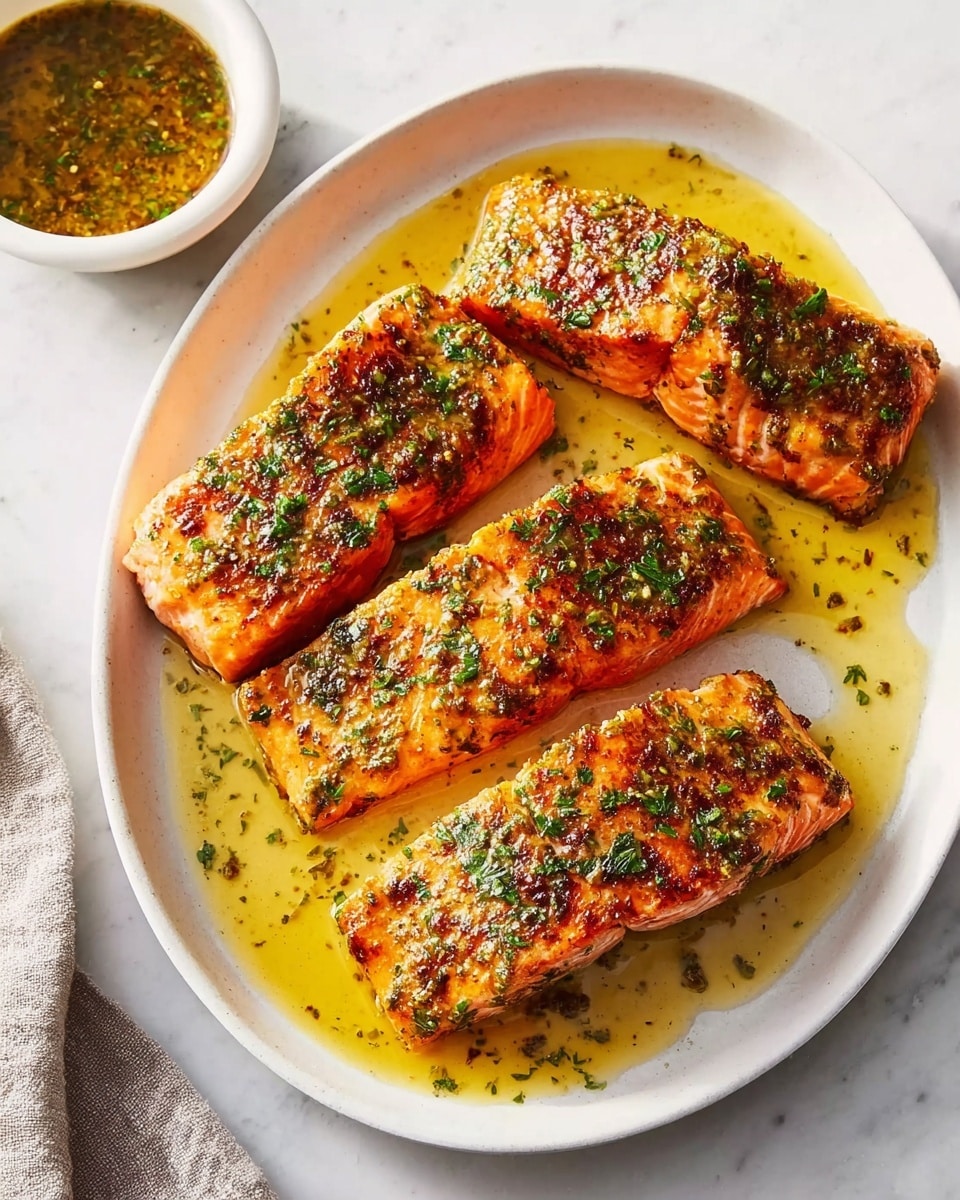 Pan-Seared Salmon with Lemon-Herb Butter Recipe