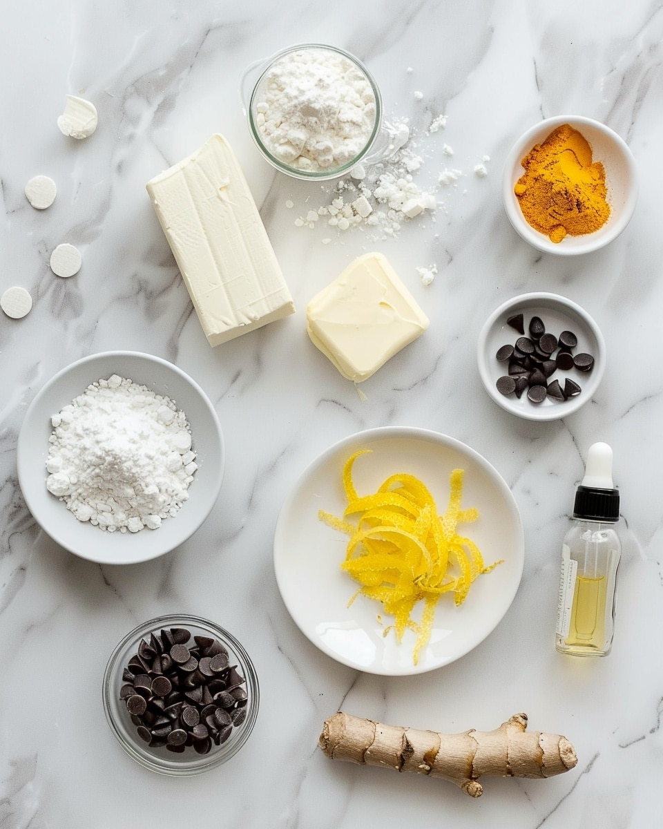 Single white plate featuring one lemon truffle cut in half to reveal the dense, crumbly, bright yellow lemon-infused interior, coated in smooth white chocolate with a dusting of powdered sugar on top, surrounded by delicate lemon zest pieces, close-up angled shot emphasizing the textured layers and glossy coating, placed on white marble surface with natural lighting, styled as an individual serving from a food blog, photo taken with an iphone --ar 4:5 --v 7