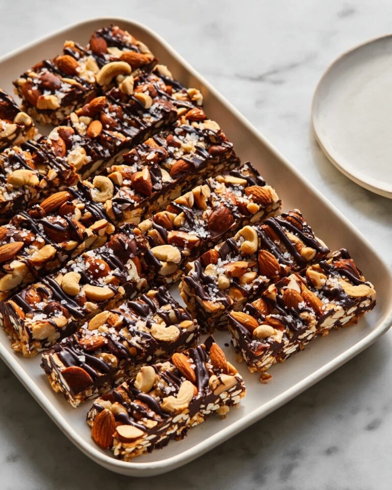 Dark Chocolate and Sea Salt Nut Bars Recipe