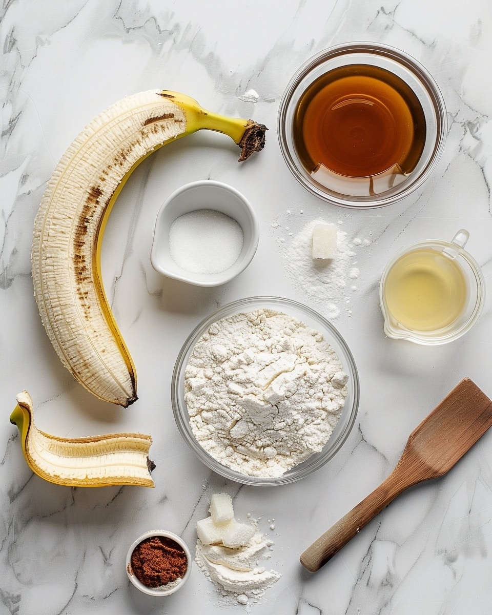 Single white plate featuring one golden, round banana donut hole coated with a sparkling cinnamon-sugar layer, close-up angle highlighting the soft, fluffy interior texture revealed by a gentle bite, warm natural lighting accentuating the sugary crust and subtle specks of cinnamon, white marble surface background, styled as a ready-to-eat individual serving from a food blog, photo taken with an iphone --ar 4:5 --v 7