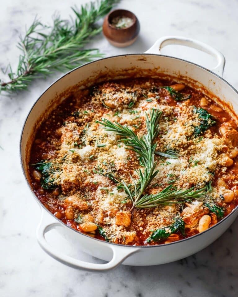 Chicken Sausage and White Bean Stew with Crispy Breadcrumbs Recipe