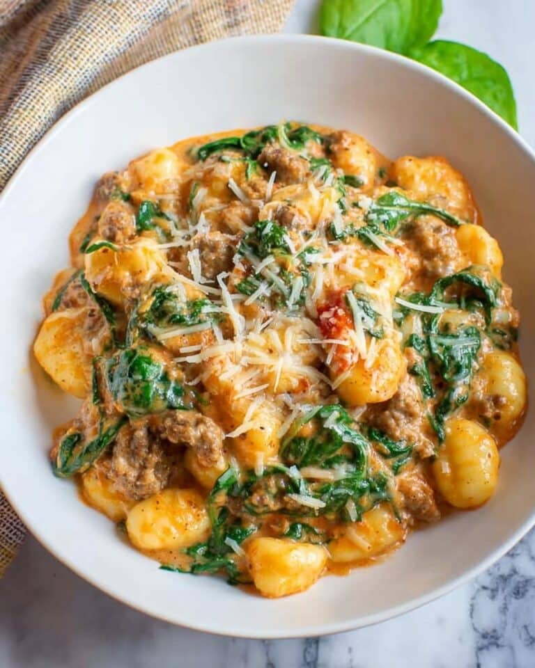 One Pot Creamy Sausage Gnocchi Recipe