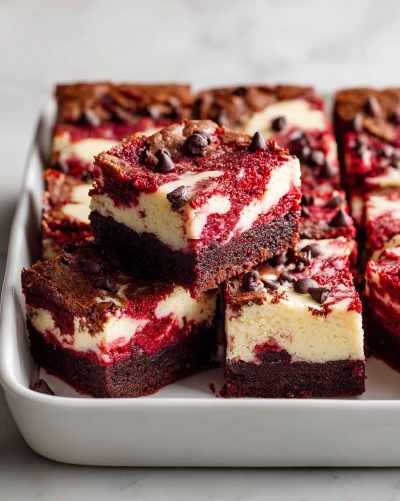 Irresistible Red Velvet Cheesecake Brownies for Valentine’s Day Recipe