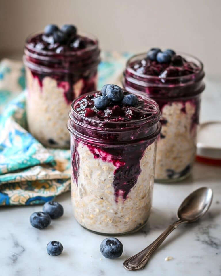 Blueberry Pie Overnight Oats Recipe