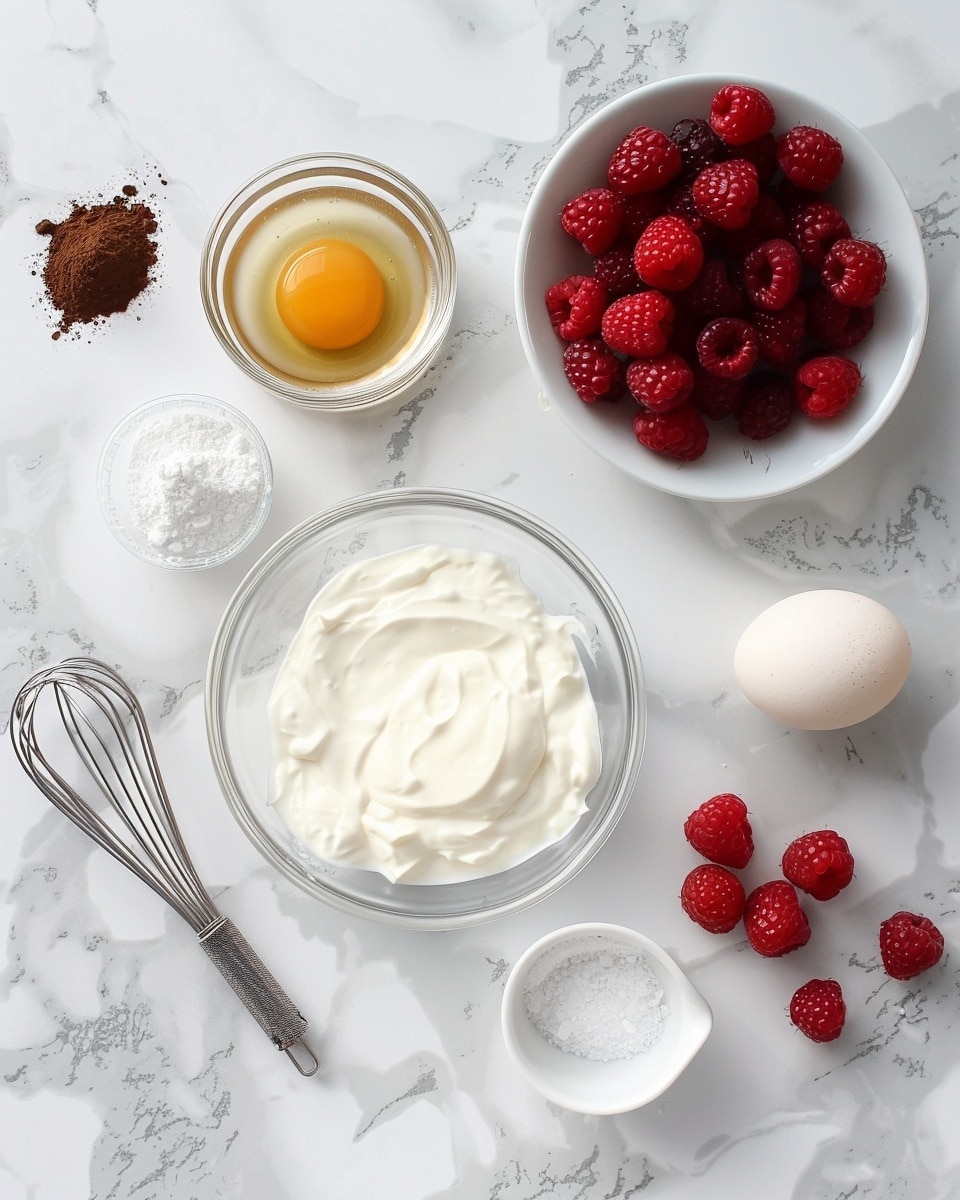 Single white ramekin on a white marble surface holding one creamy baked cheesecake portion studded with whole fresh raspberries visible within and on top, a spoon lifting a luscious scoop to reveal smooth, dense interior texture and juicy raspberry pockets, natural light highlighting the soft golden-baked edges and vibrant berry-red contrast, styled with a striped cloth underneath, intimate plated serving photo taken with an iphone --ar 4:5 --v 7