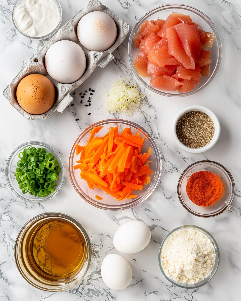 Single white plate holding one golden-brown crispy rice cake with a portion sliced open, revealing the tender, fluffy interior grains, topped with a drizzle of creamy spicy mayo sauce flowing out from the center, sprinkled with black sesame seeds and fresh green onions, close-up angled shot showcasing contrasting textures and inviting layers, placed on white marble surface, natural light highlighting the glossy sauce and crunchy crust, intimate plated serving photo taken with an iphone --ar 4:5 --v 7