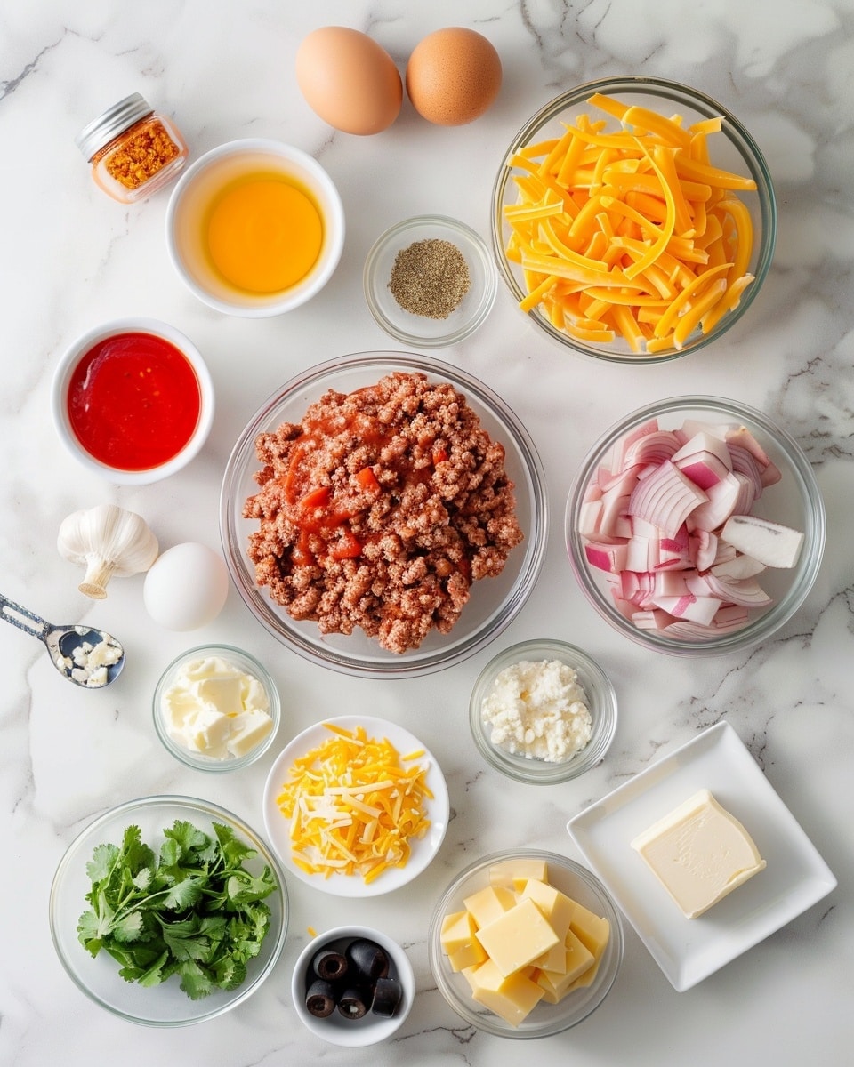 Single white plate featuring one plated portion of savory cornbread casserole topped with a dollop of creamy sour cream and scattered halved cherry tomatoes, close-up angled shot revealing the moist interior layers of golden cornbread sitting atop a rich ground meat filling studded with corn kernels and diced peppers, sprinkled with fresh parsley for a pop of color, white marble background, natural light highlighting the textures and warmth, styled like an individual serving from a food blog, photo taken with an iphone --ar 4:5 --v 7