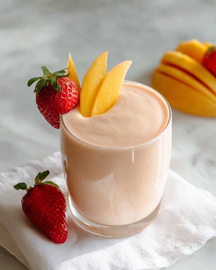 Banana Mango Strawberry Smoothie Recipe