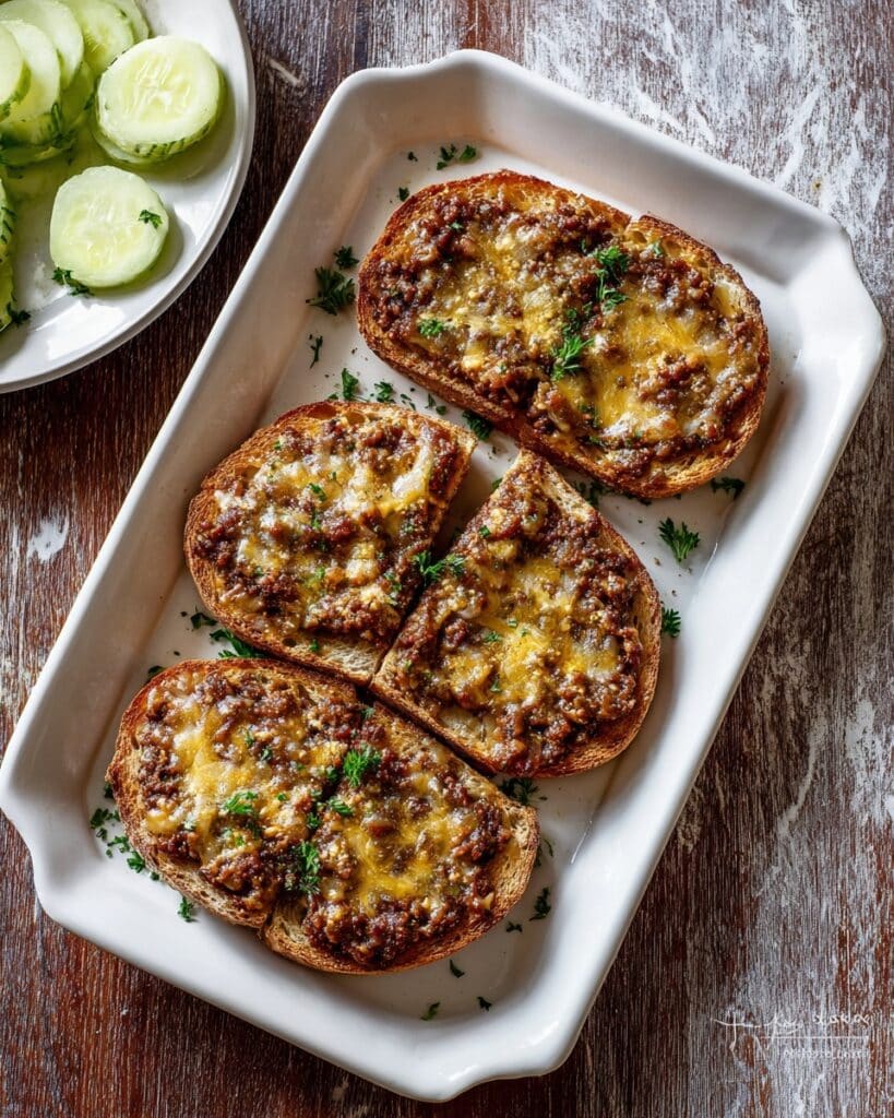 Cheesy Minced Meat Princess Sandwiches Recipe