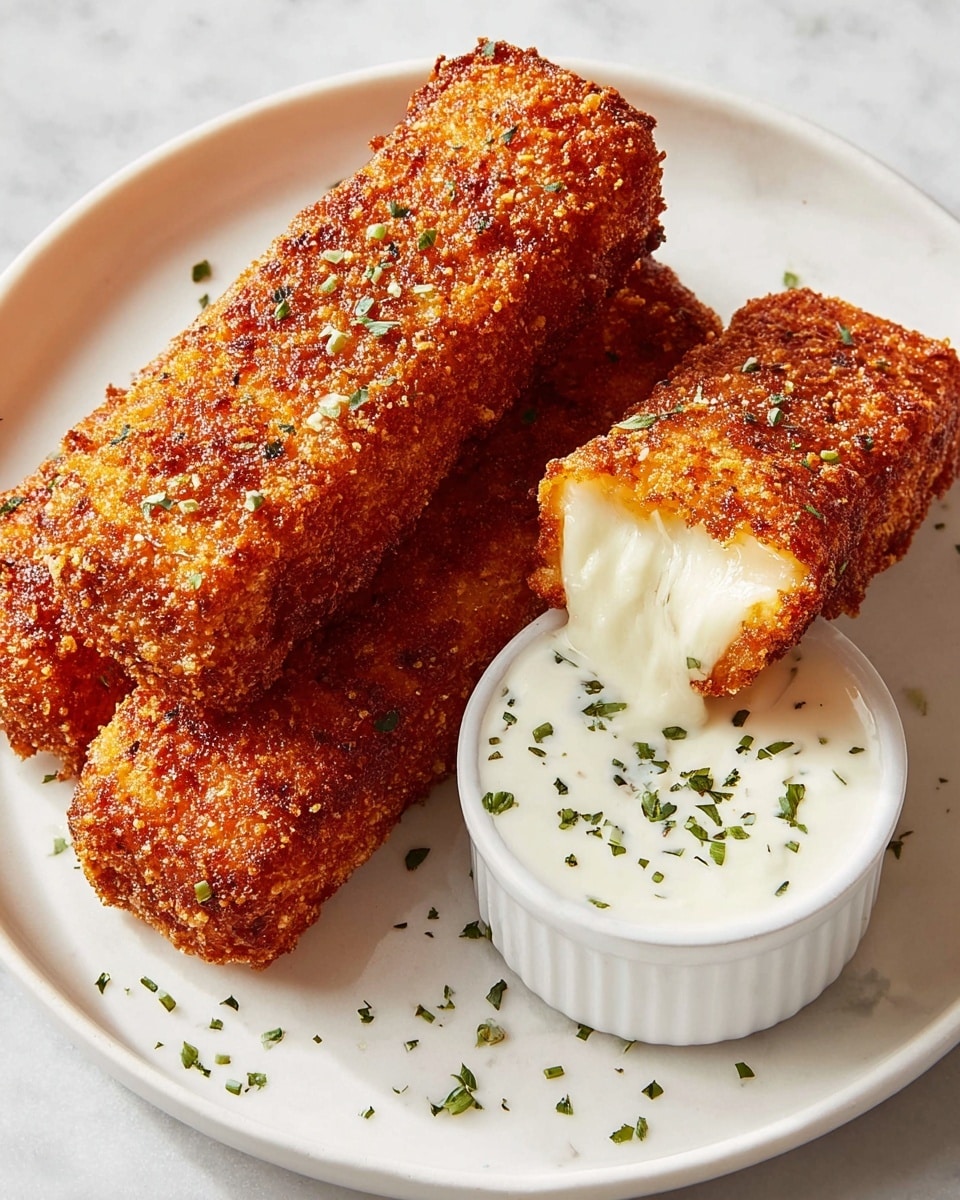 Crispy and Spicy Nashville Hot Mozzarella Sticks Recipe