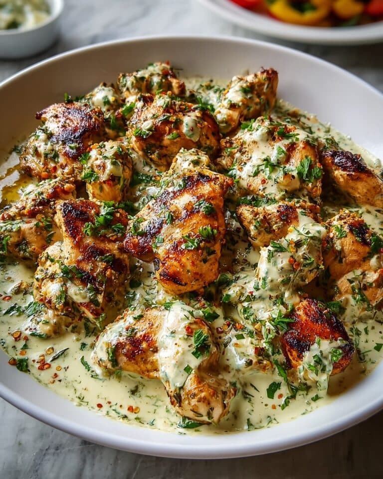 Turkish Chicken with Creamy White Sauce Recipe