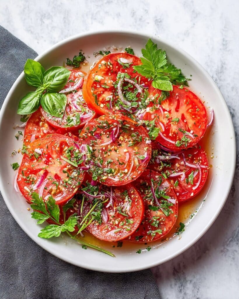 Marinated Tomato Salad Recipe