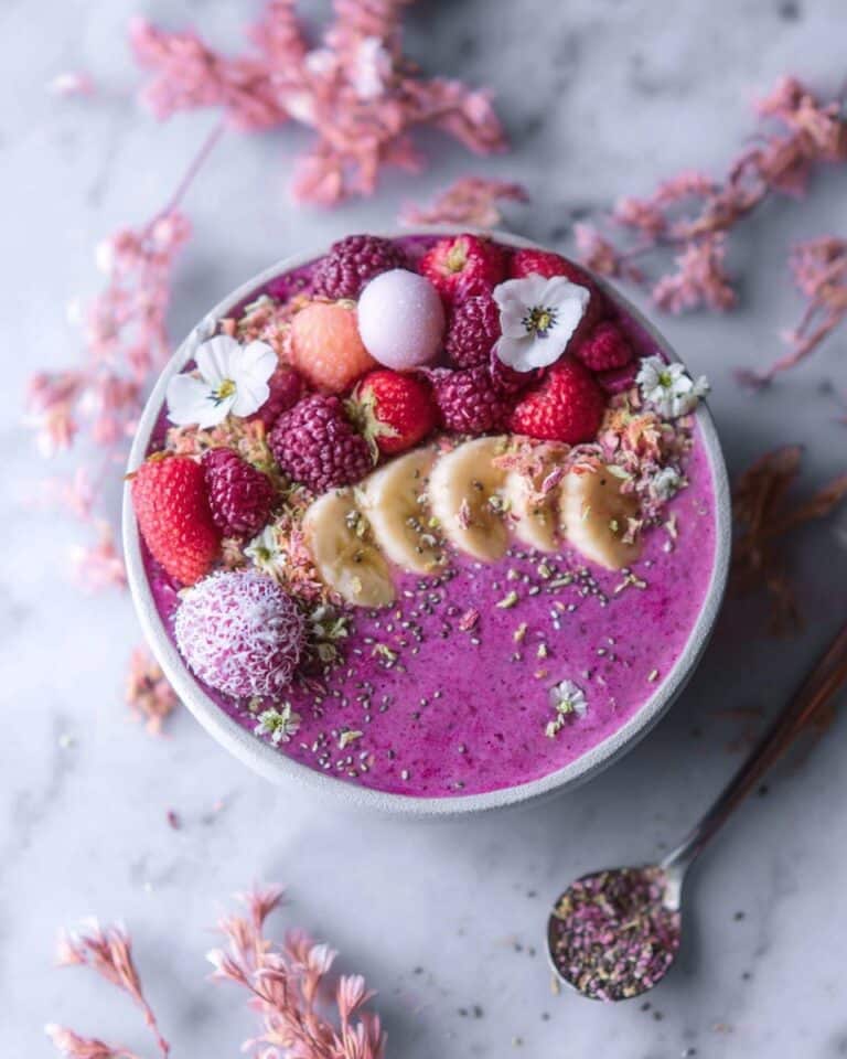 Pink Chia Smoothie Bowl Recipe