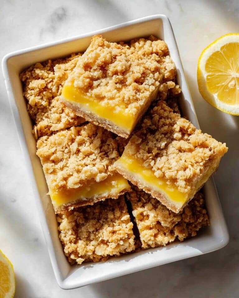 Lemon Oatmeal Crumble Bars Recipe