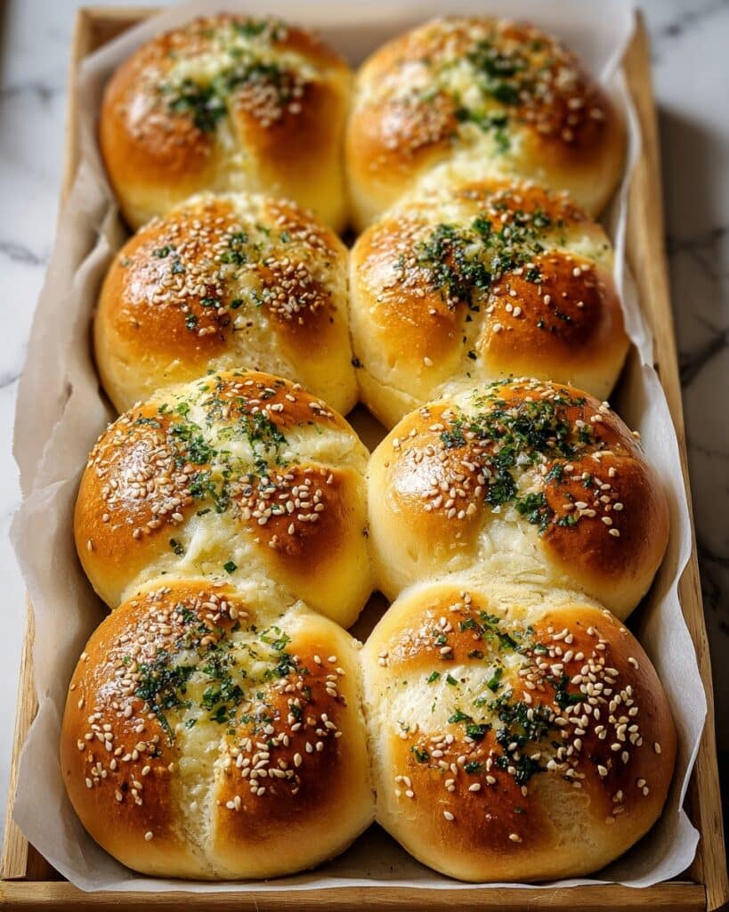 Korean Cream Cheese Garlic Bread Recipe