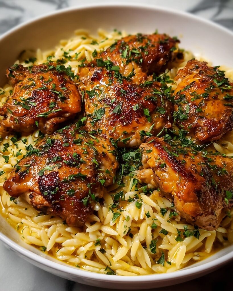 Instant Pot Lemon Herb Chicken with Orzo Recipe