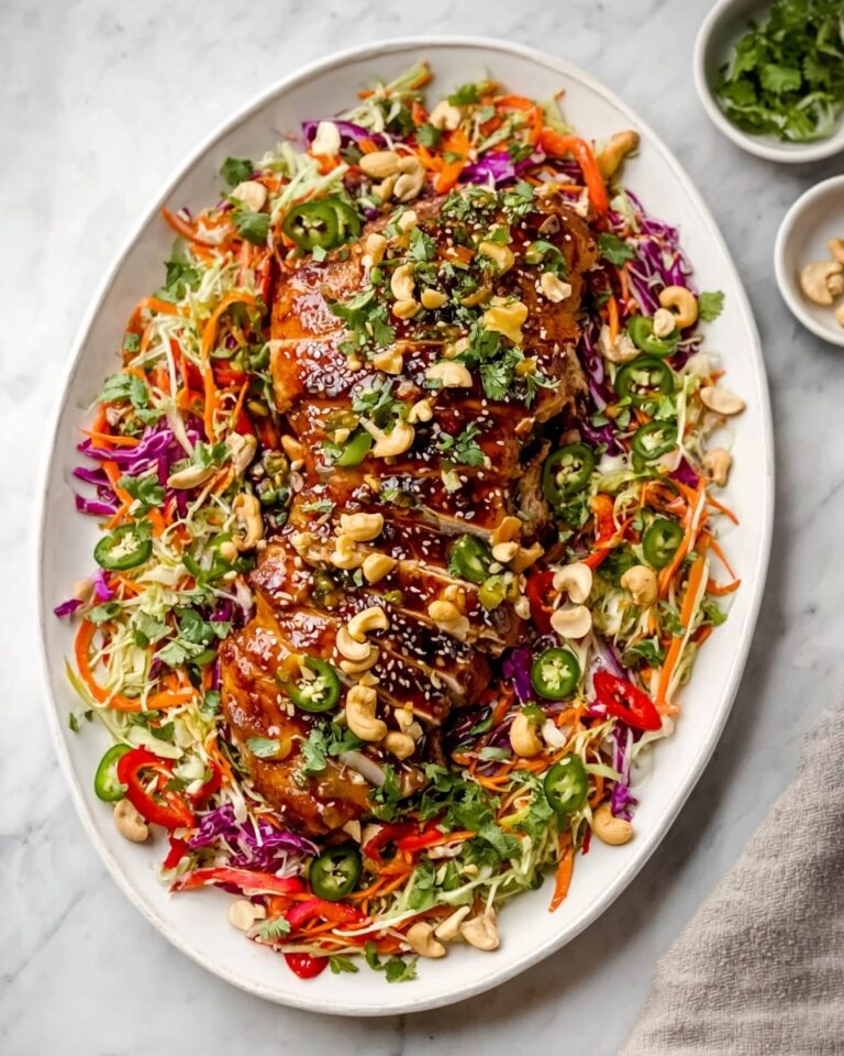 Sesame Chicken Cabbage Crunch Salad Recipe