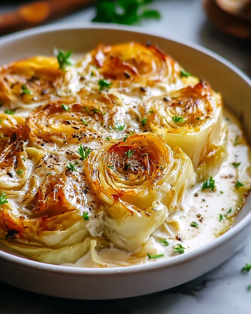 Cajun Parmesan Creamed Cabbage Recipe