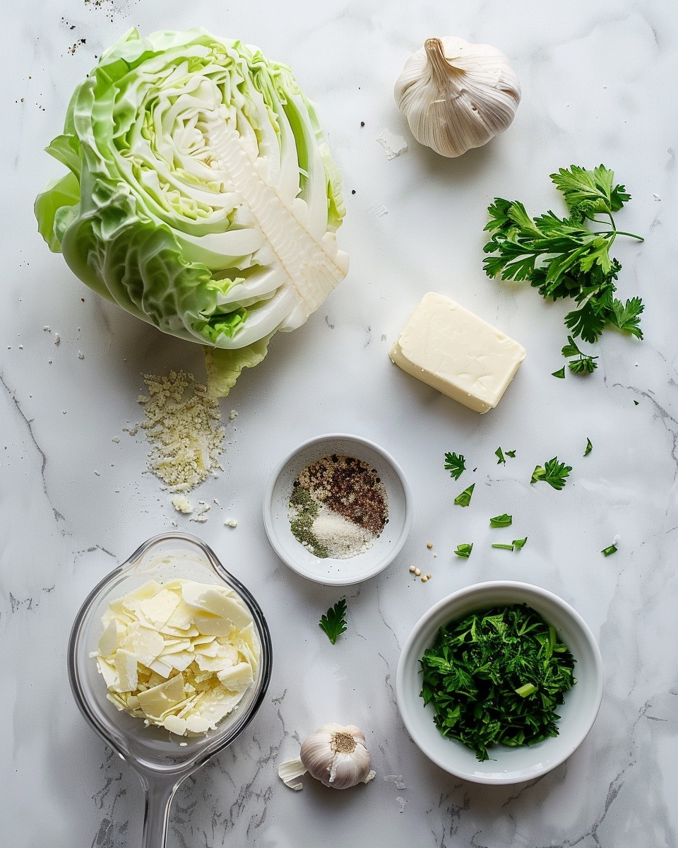 Single white plate with a beautifully plated portion of creamy cabbage casserole featuring tender, caramelized cabbage rose slices nested in a rich, velvety sauce, sprinkled with cracked black pepper and fresh parsley leaves for garnish, close-up angled shot emphasizing the layered texture and slight browning of the cabbage edges, sitting on a white marble surface under soft natural light, styled like a cozy food blog serving, photo taken with an iphone --ar 4:5 --v 7