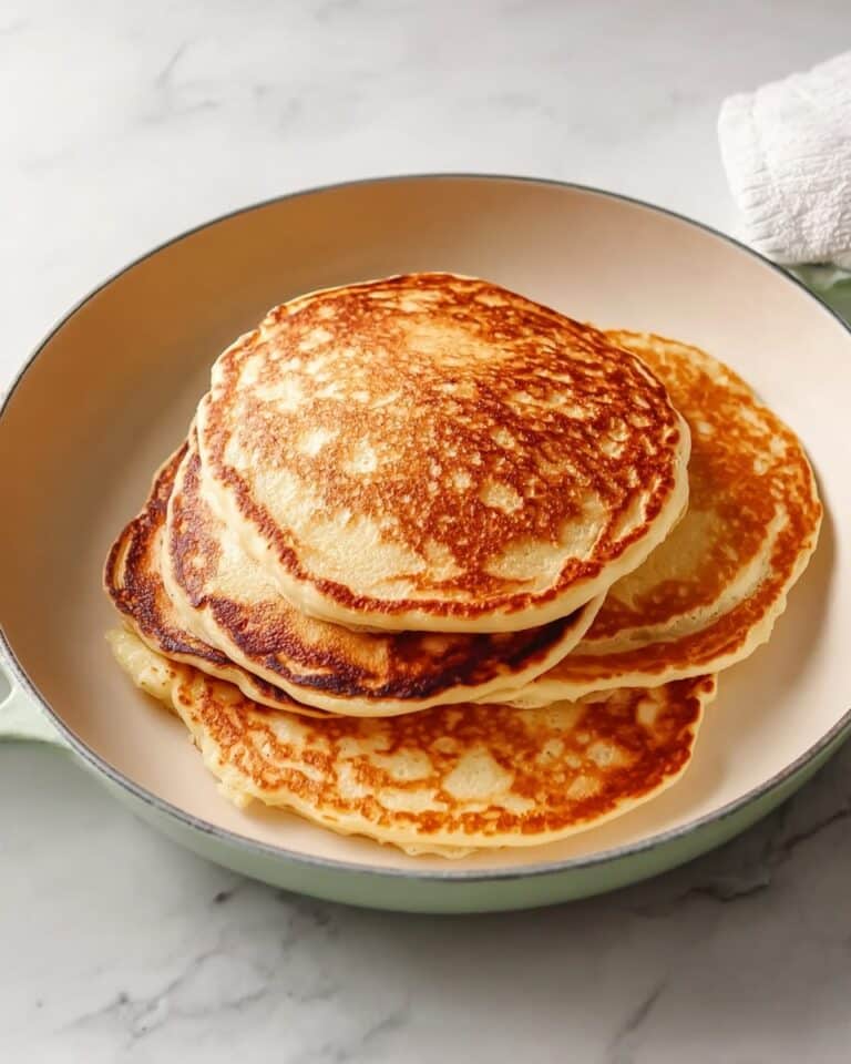 Dairy-Free Sourdough Pancakes with Blueberry Maple Sauce Recipe