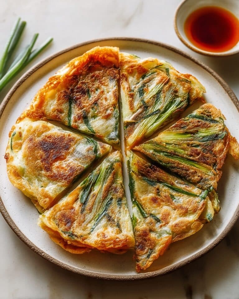 Crispy Rice Paper Pancake with Shrimp, Carrots, and Fresh Herbs Recipe