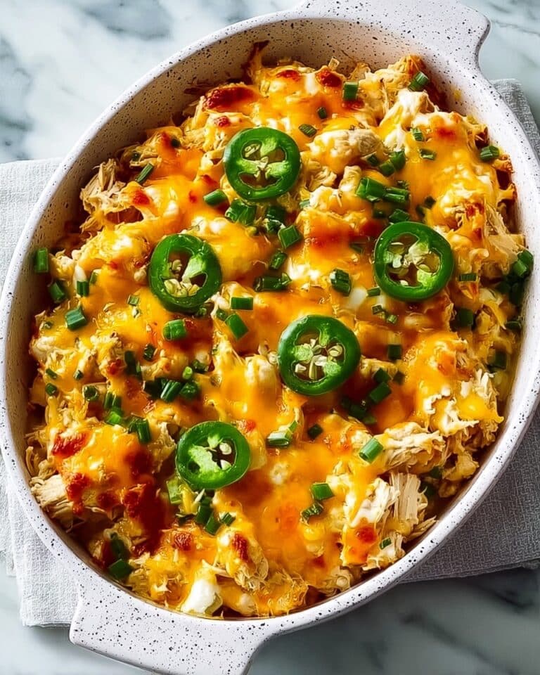 Easy Whole30 Jalapeño Buffalo Chicken Casserole Recipe