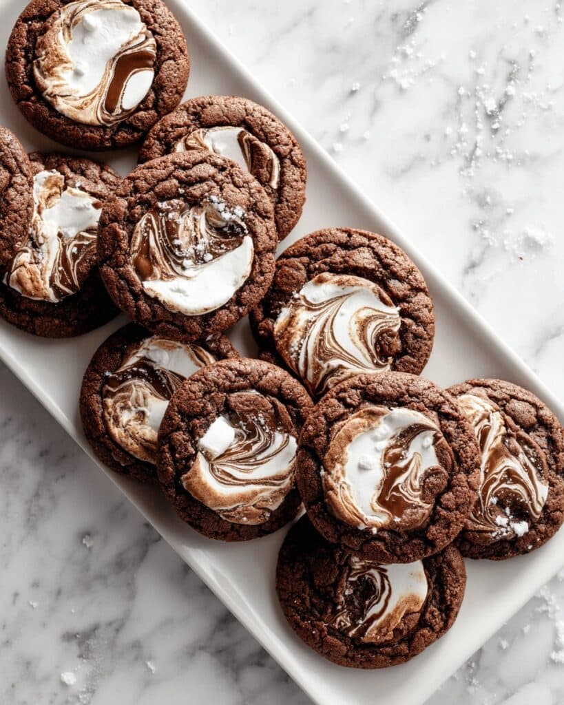 Chocolate Marshmallow Swirl Cookies Recipe