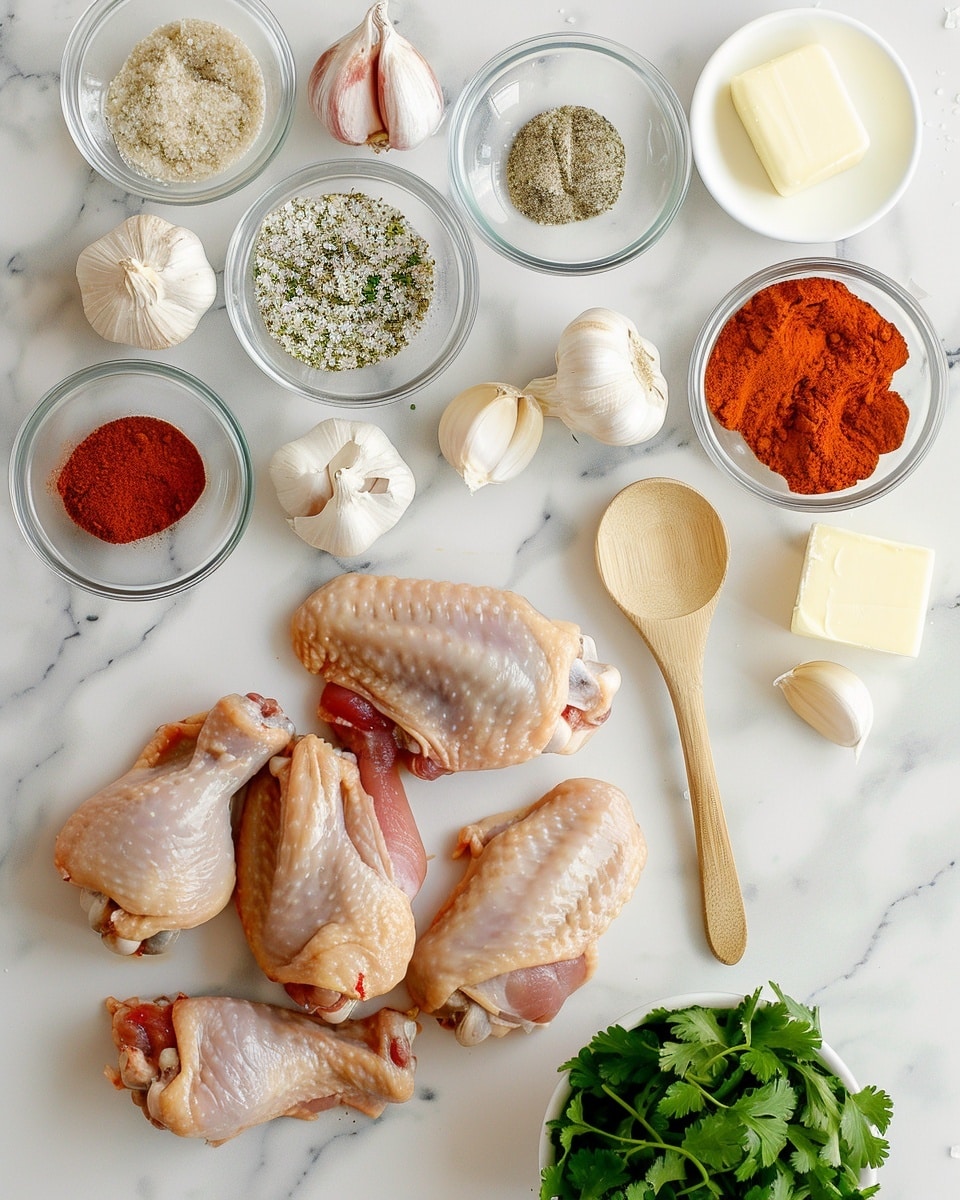 Single white bowl containing a generous serving of glazed chicken wings, richly coated in a sticky, vibrant sauce with visible chili flakes and herbs, fresh cilantro leaves scattered on top for garnish, close-up angle highlighting the crispy, textured skin and juicy interior of the wings, spoon drizzling extra glossy sauce over the portion, placed on a white marble surface with natural lighting, intimate plated serving photo taken with an iphone --ar 4:5 --v 7