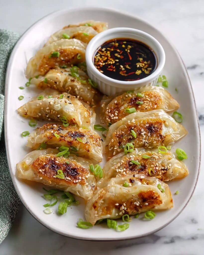 Crispy Rice Paper Dumplings with Shiitake and Coleslaw Filling Recipe