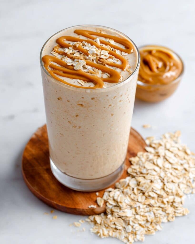 Peanut Butter Banana Oatmeal Smoothie Recipe