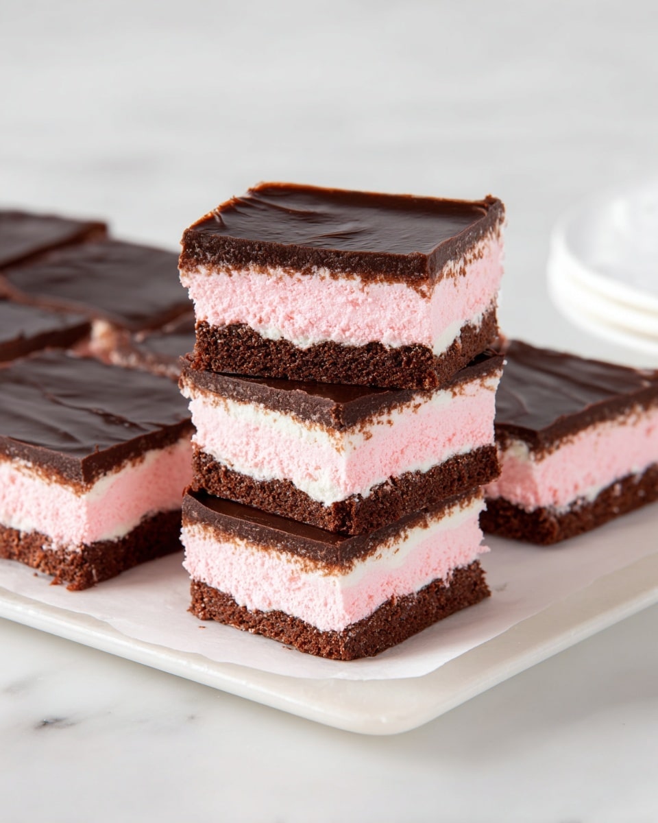 No-Bake Chocolate Strawberry Brownies Recipe