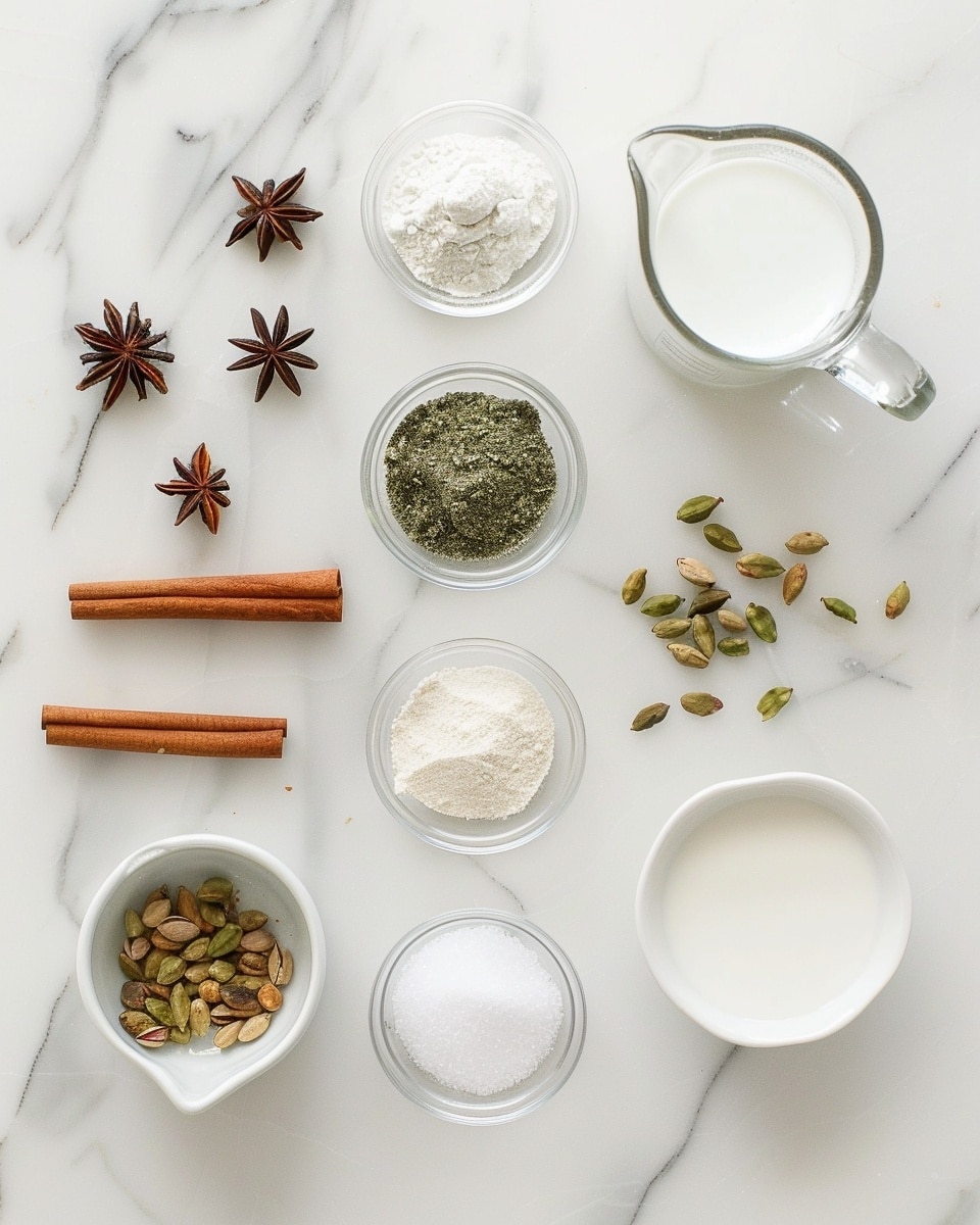 Single white glass filled with one serving of pink rose-flavored milk drink with visible ice cubes floating, small rose petals, mint leaves gently mixed in, topped with a delicate pink rose bud, placed on white marble surface, close-up angled shot showcasing the creamy texture and refreshing appearance, natural lighting, styled like a food blog photo taken with an iphone --ar 4:5 --v 7