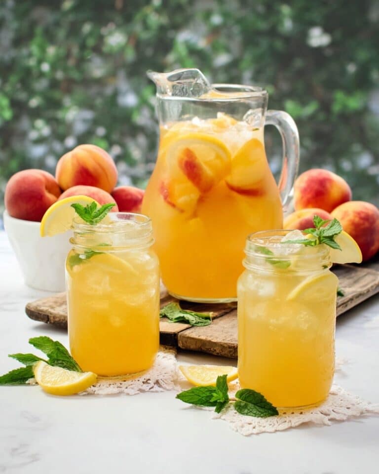 Fresh Peach Lemonade Recipe