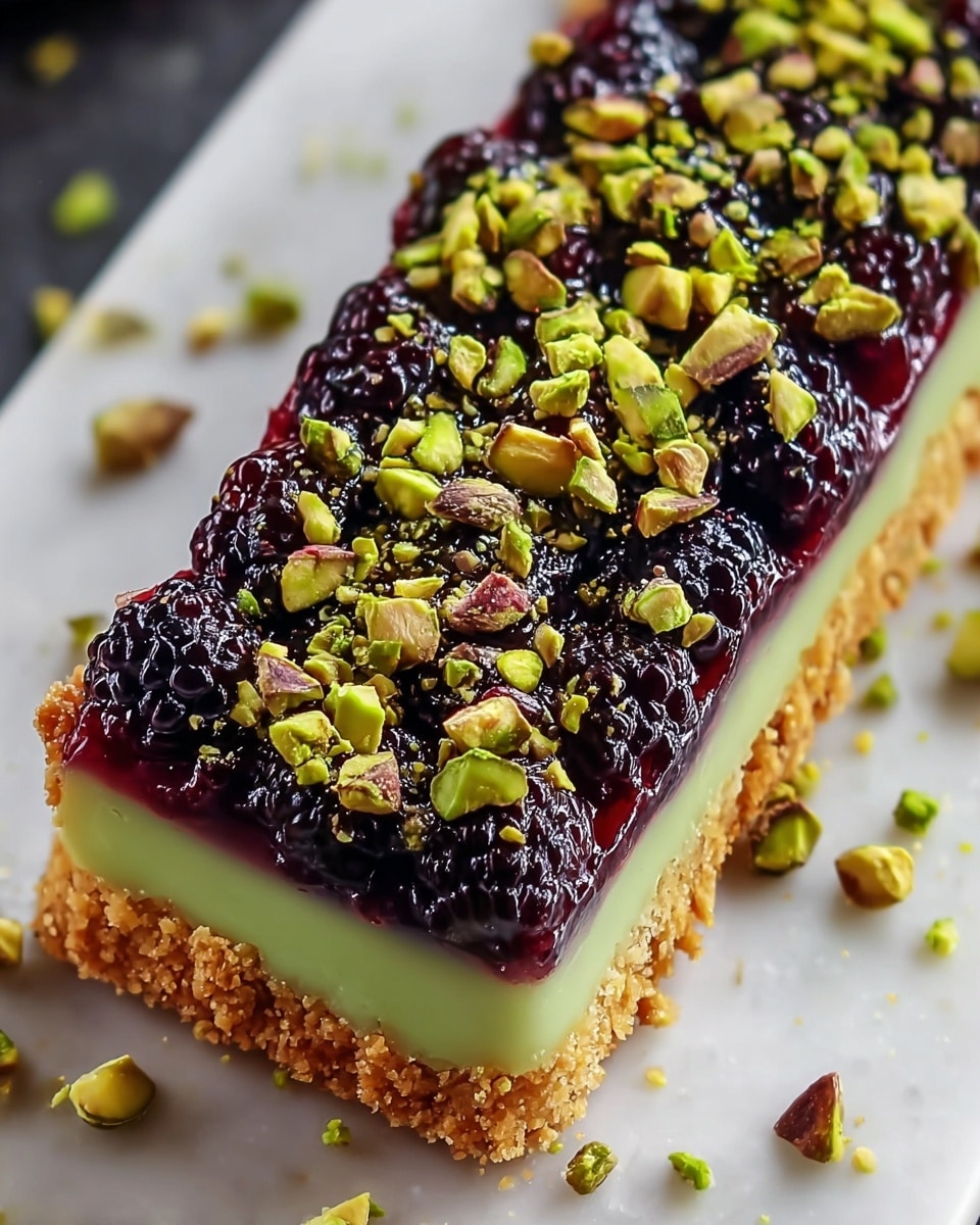 Blackberry Pistachio Dream Bars: Irresistible Homemade Bliss Recipe