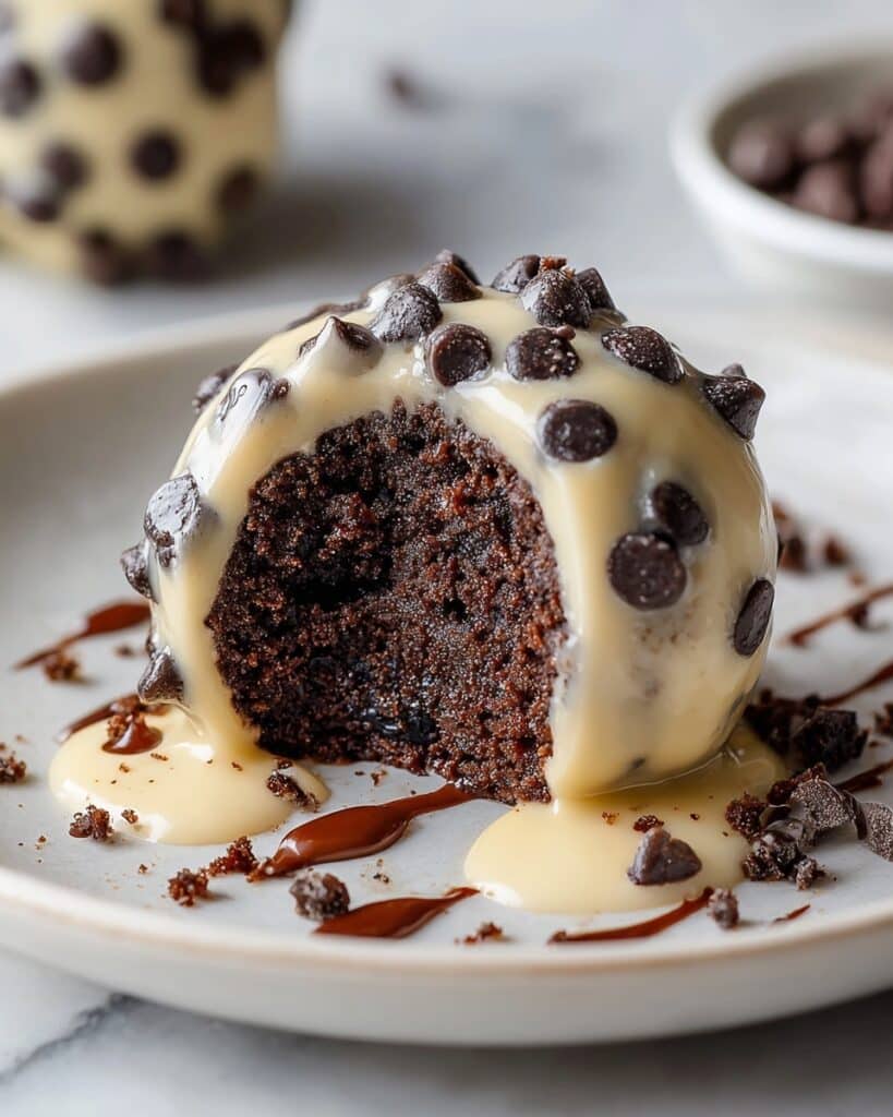 No-Bake Chocolate Chip Cookie Dough Brownie Bombs Recipe