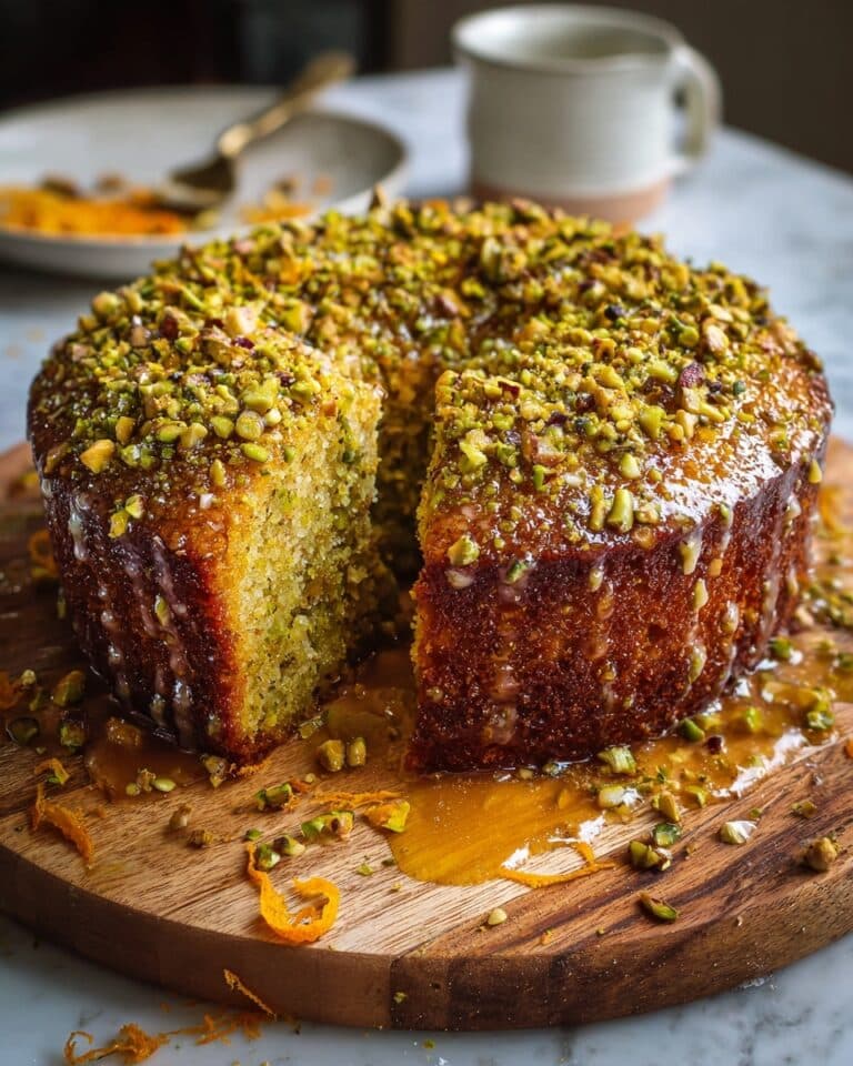 Orange Cardamom Pistachio Tea Cake Recipe