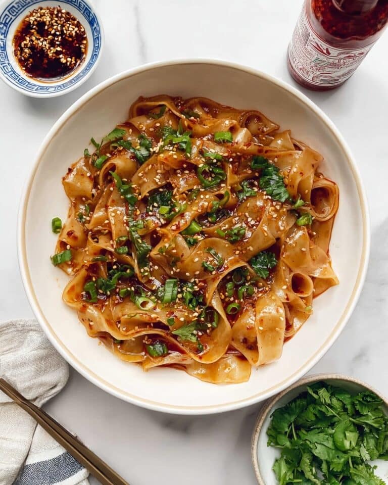 Gochujang Chili Oil Rice Paper Noodles Recipe