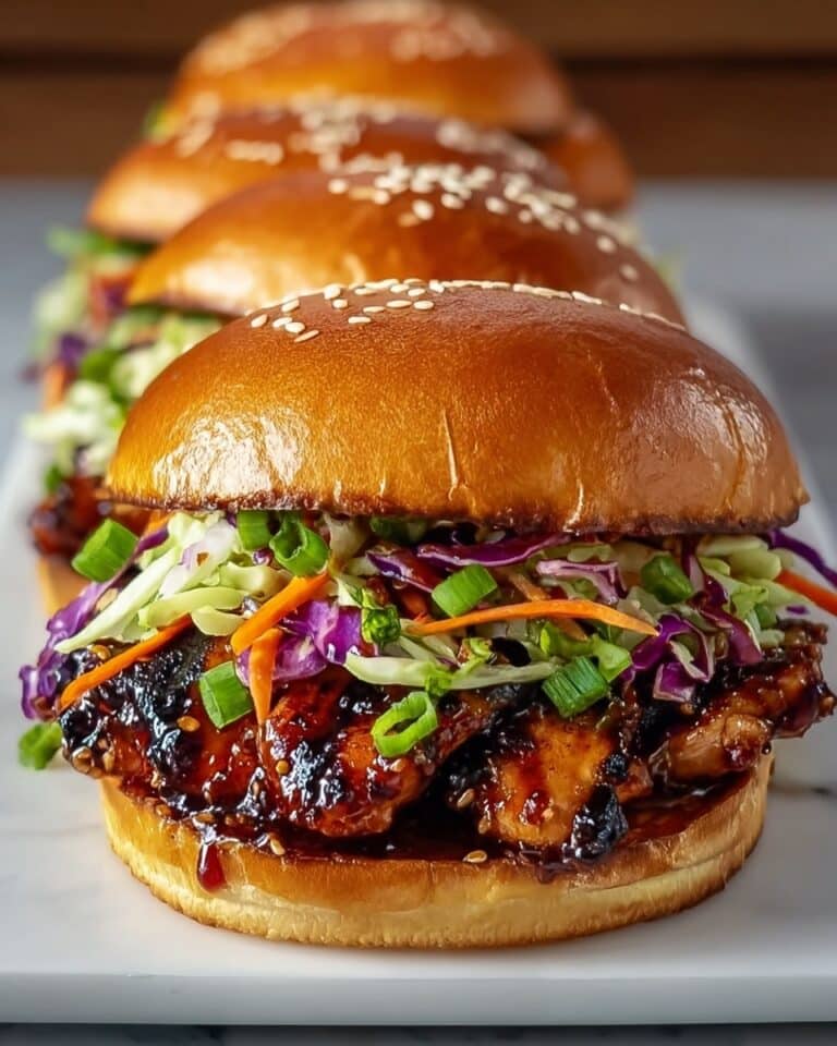 Savory Korean BBQ Chicken Sandwich with Crunchy Slaw Recipe