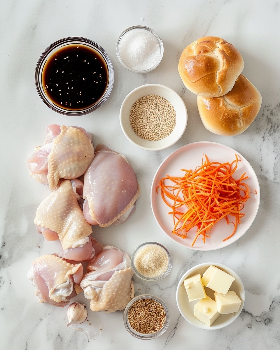 One white plate holding a single, juicy chicken sandwich sliced in half, revealing layers of crispy fried chicken coated in rich, dark sticky sauce, topped with vibrant shredded purple cabbage, green onions, and shredded lettuce with thin carrot strips, all nestled inside a glossy, toasted sesame seed bun, close-up angled view emphasizing the texture and layers of the filling, set on a white marble surface with natural lighting, styled like an individual serving from a food blog, photo taken with an iphone --ar 4:5 --v 7