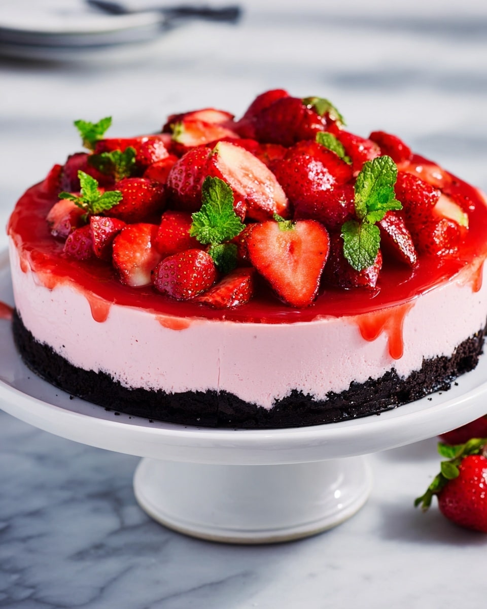 No Bake Strawberry Cheesecake Recipe