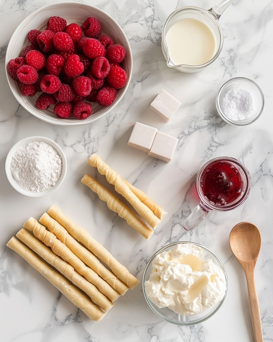 Single white plate displaying one slice of strawberry poke cake with visible layers of moist white cake soaked in pink strawberry glaze, creamy pink frosting between layers and on top, topped with halved whole strawberries coated lightly with powdered sugar, close-up angled view highlighting the soft texture and layered interior, natural lighting on white marble surface, styled as a food blog individual portion ready to eat, photo taken with an iphone --ar 4:5 --v 7