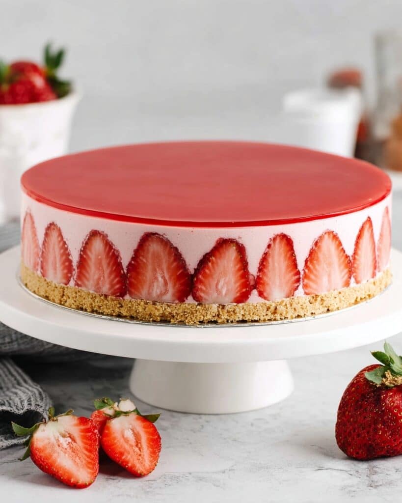 Strawberry Mousse Cake Recipe