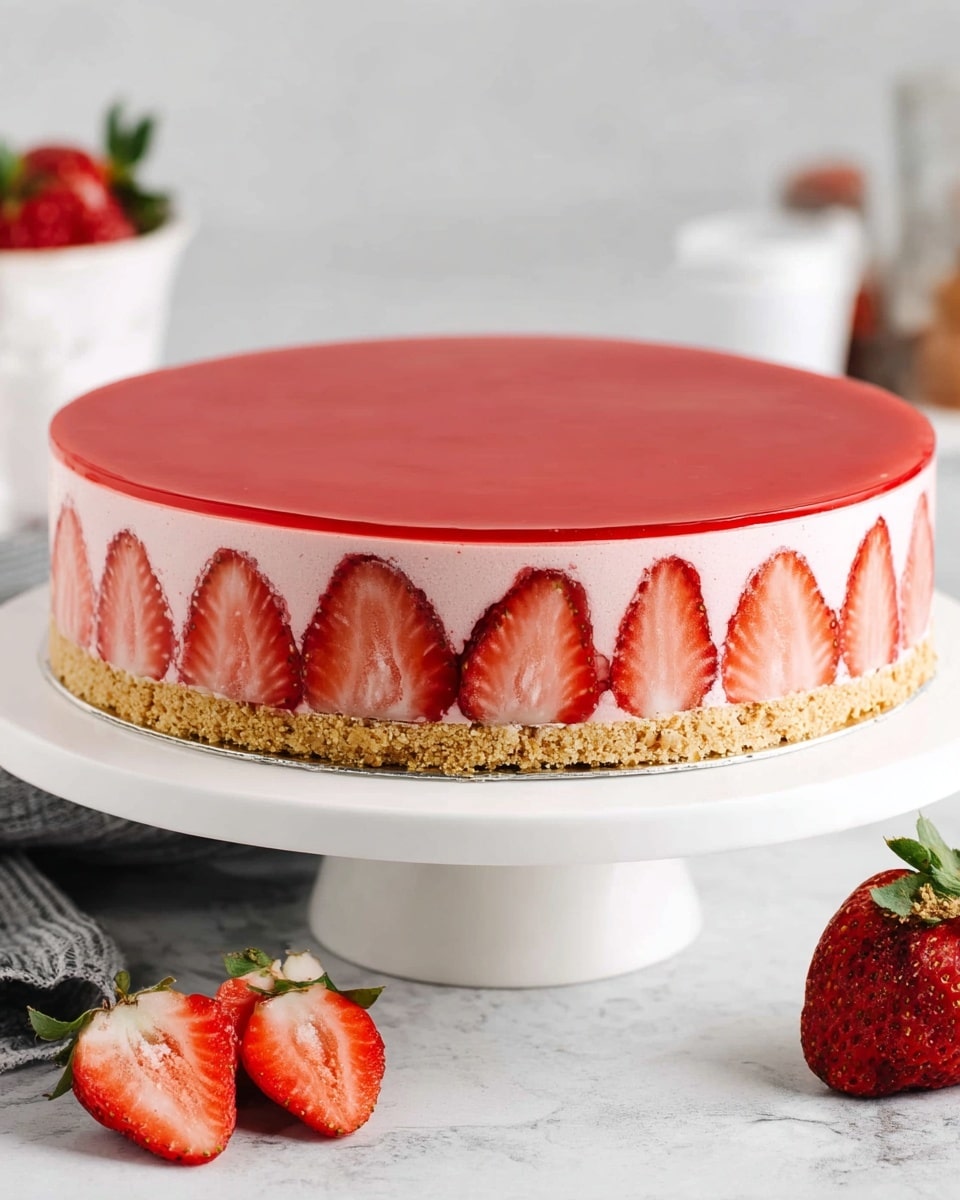 Strawberry Mousse Cake Recipe