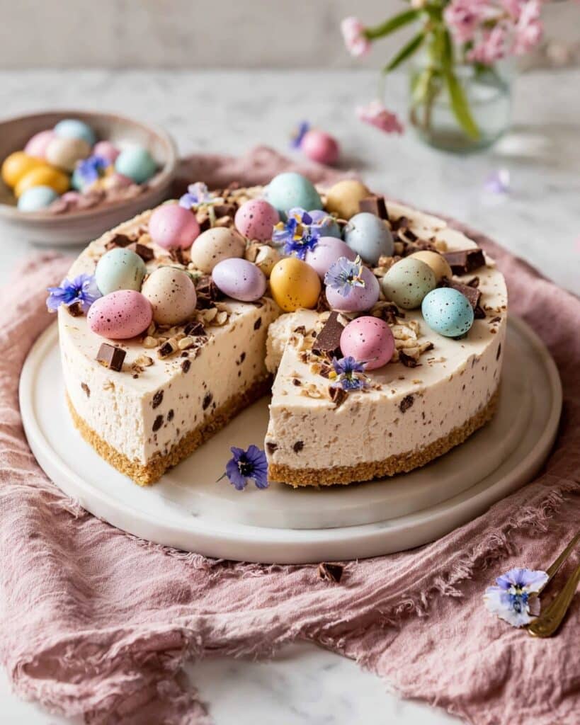 Easter No-Bake Mini Egg Cheesecake Recipe