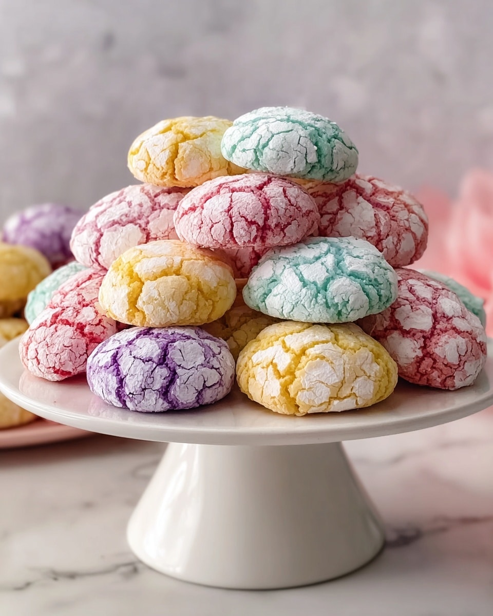 Pastel Crinkle Cookie Recipe