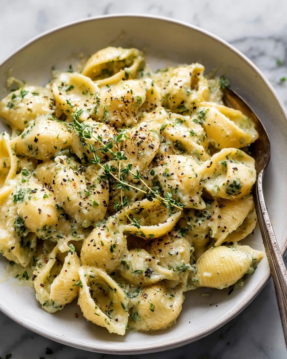 Italian Zucchini Pasta with Creamy Herb Sauce Recipe